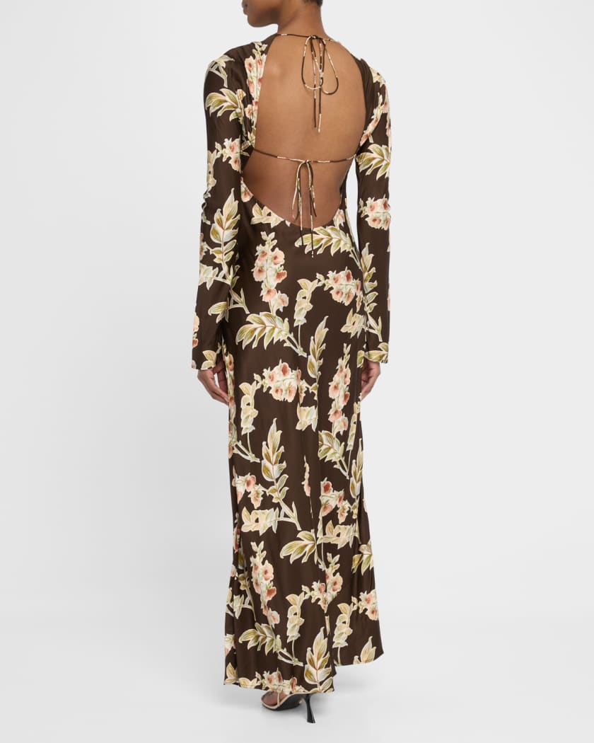 Faroe Bias-Cut Maxi Dress