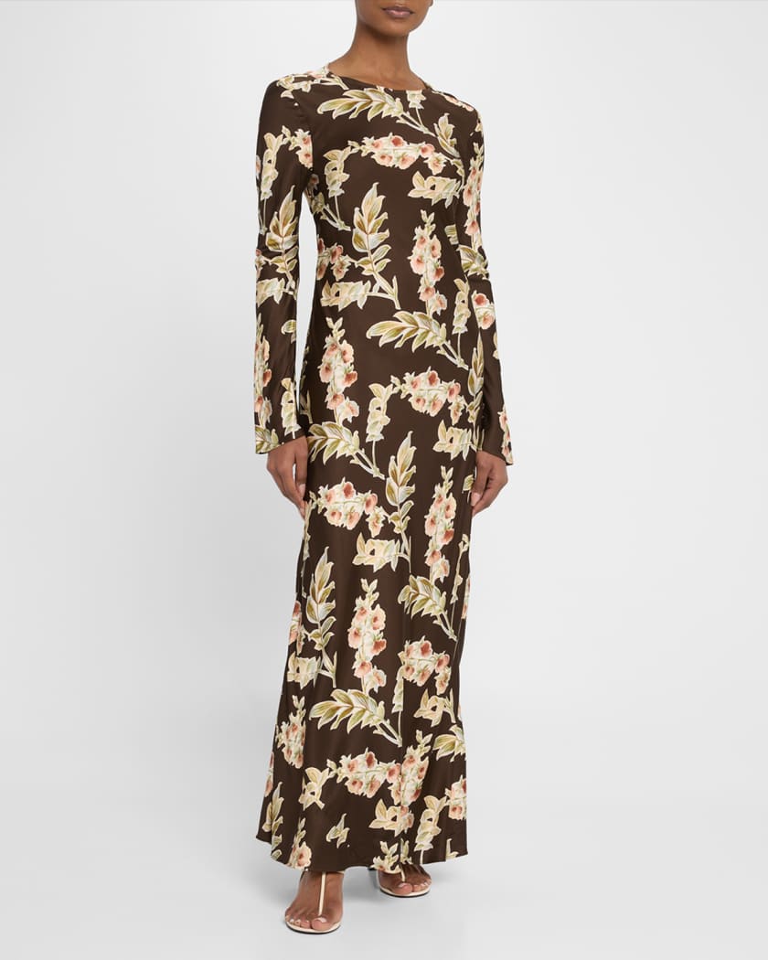 Faroe Bias-Cut Maxi Dress