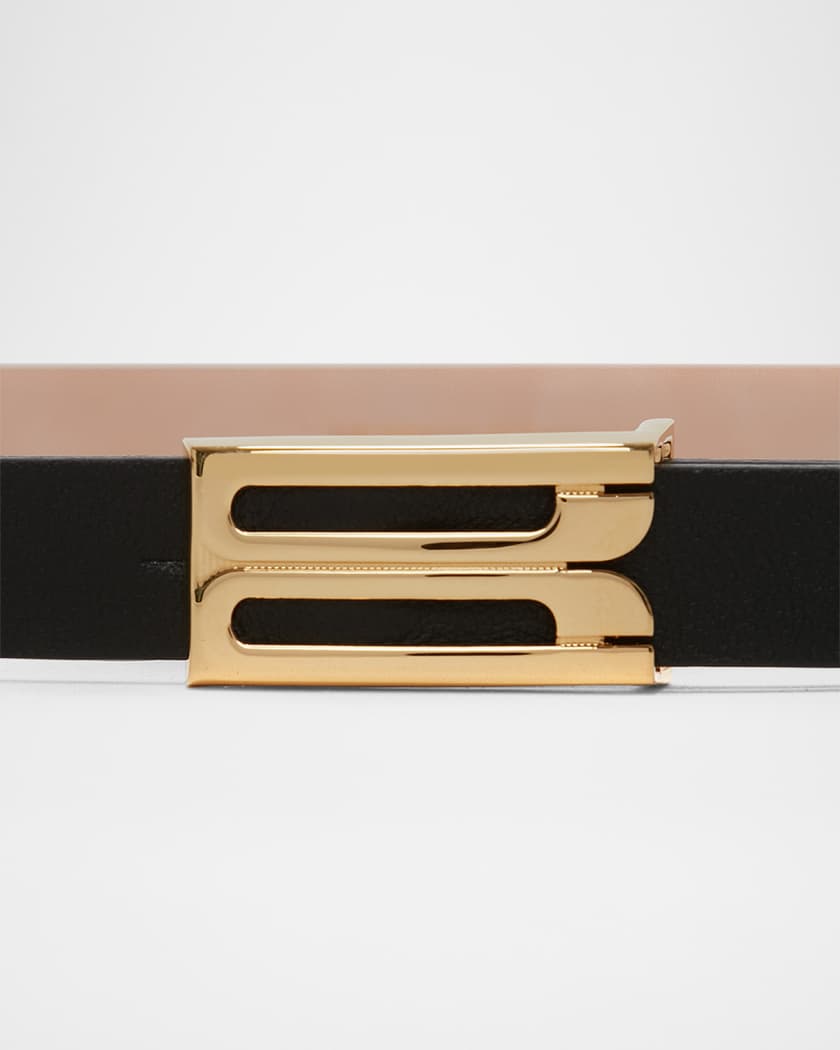 Frame B-Logo Micro Leather Belt