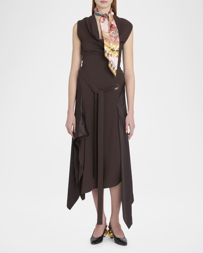 Floral-Print Silk Scarf