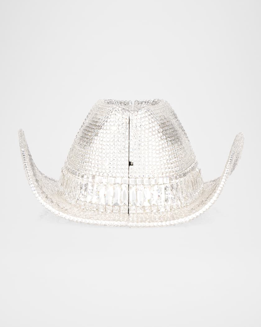 Crystal Cowboy Hat Clutch Bag