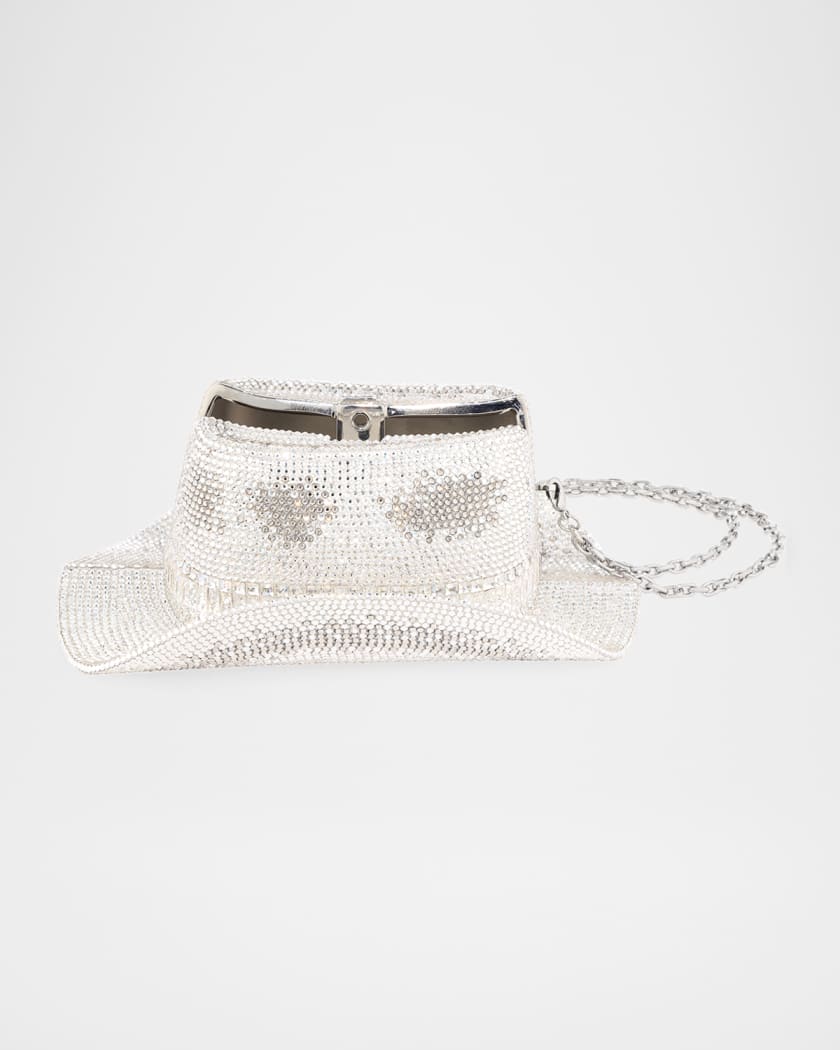 Crystal Cowboy Hat Clutch Bag