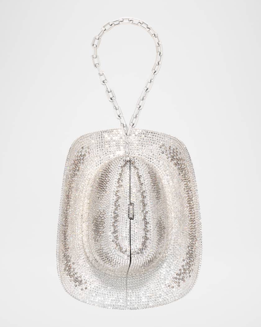Crystal Cowboy Hat Clutch Bag