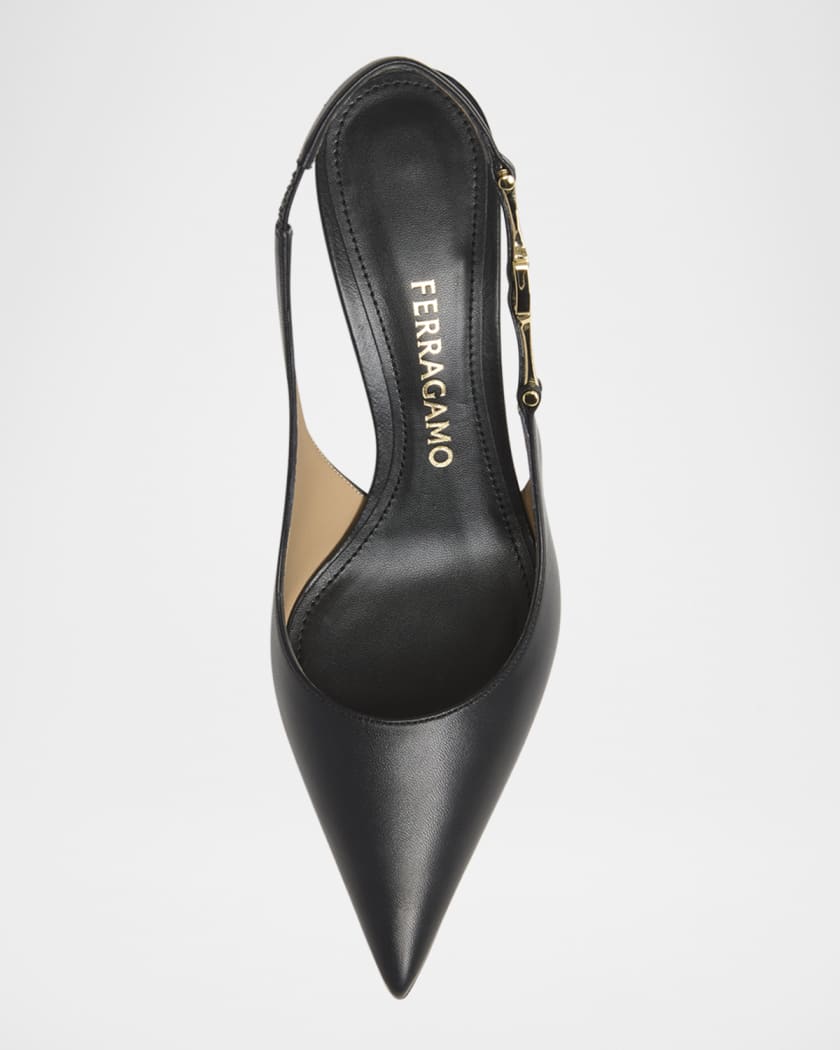 Tally Logo Slingback Pumps