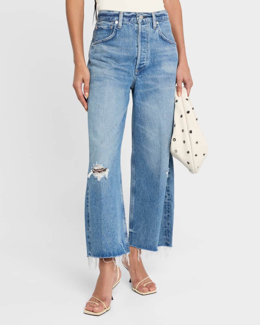 Ayla Raw Hem Cropped Jeans