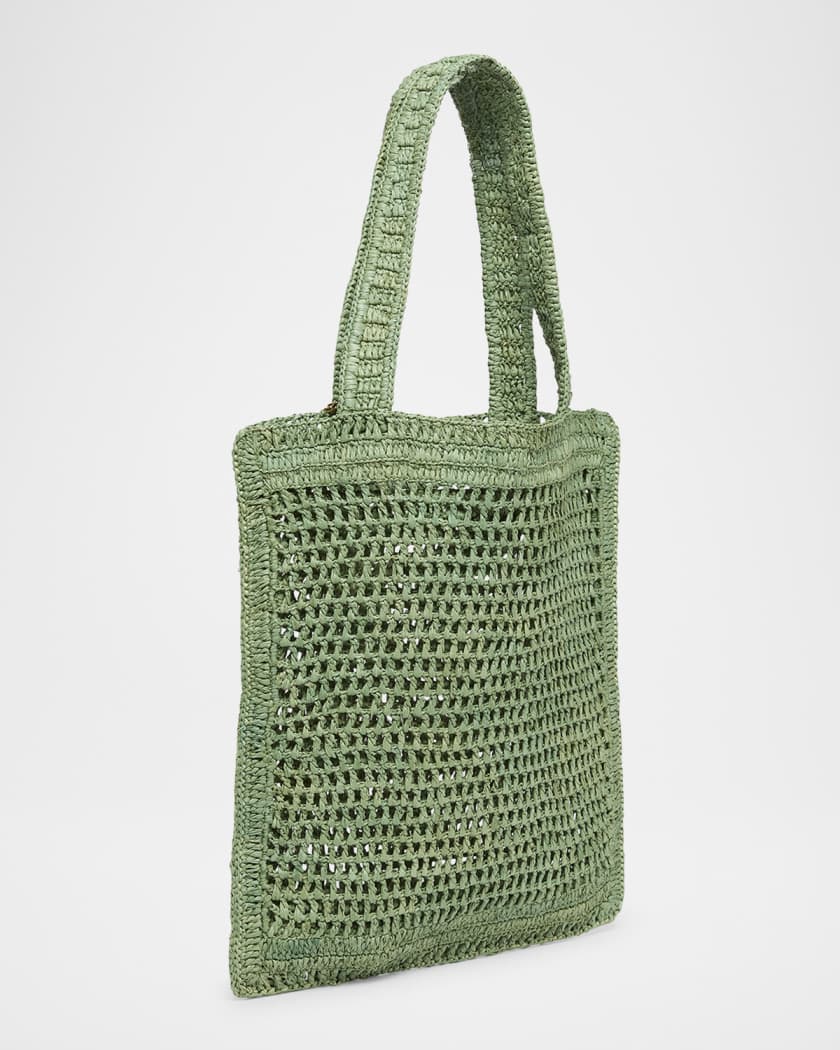 Summer Banana Tote Bag in Crochet Fabric 