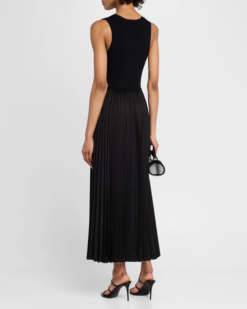 Parma Sleeveless Pleated Maxi Dress