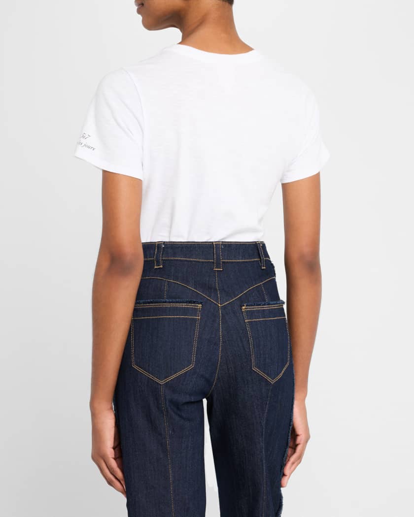 Je Taime Embellished Crewneck Tee
