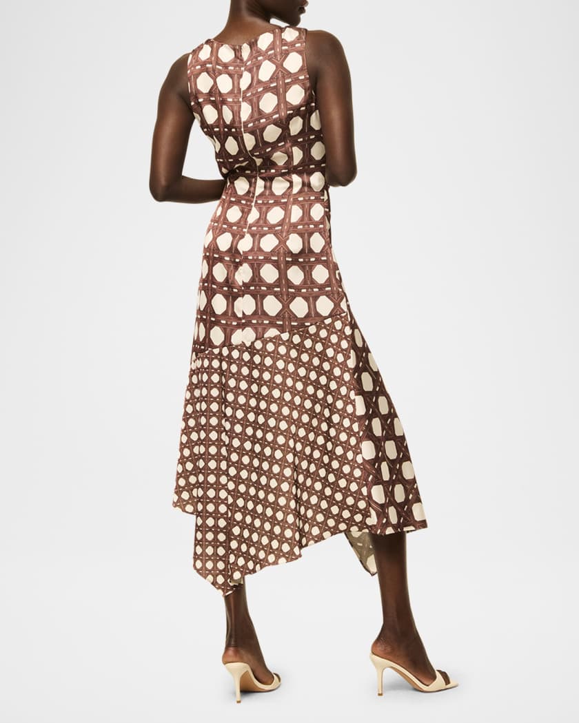 Alodia Asymmetric Satin Dress