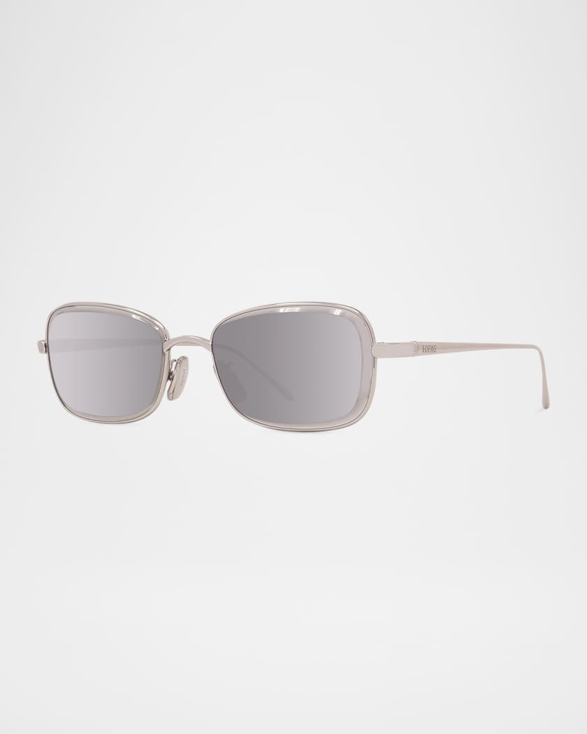 Men's LW40159UM Metal Rectangle Sunglasses