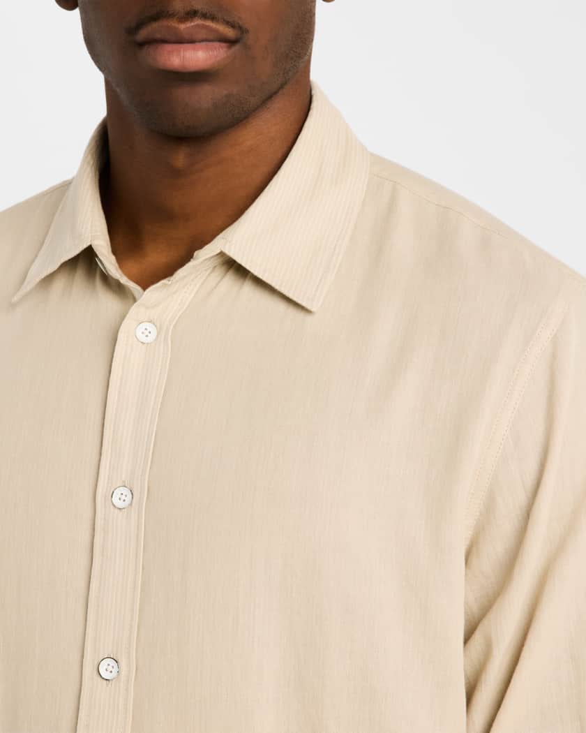 Men's Finch Gauze Striped Dress Shirt