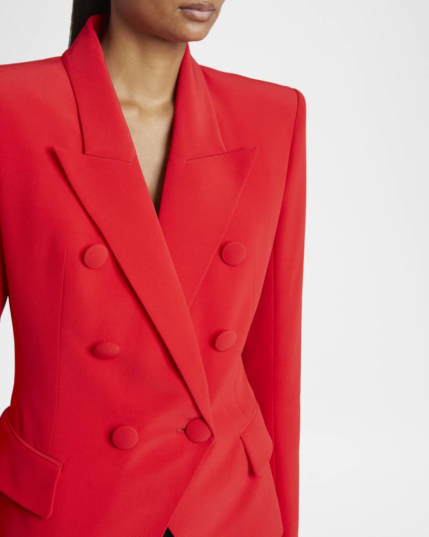Balmain Fitted Double-Breasted Blazer | Neiman Marcus