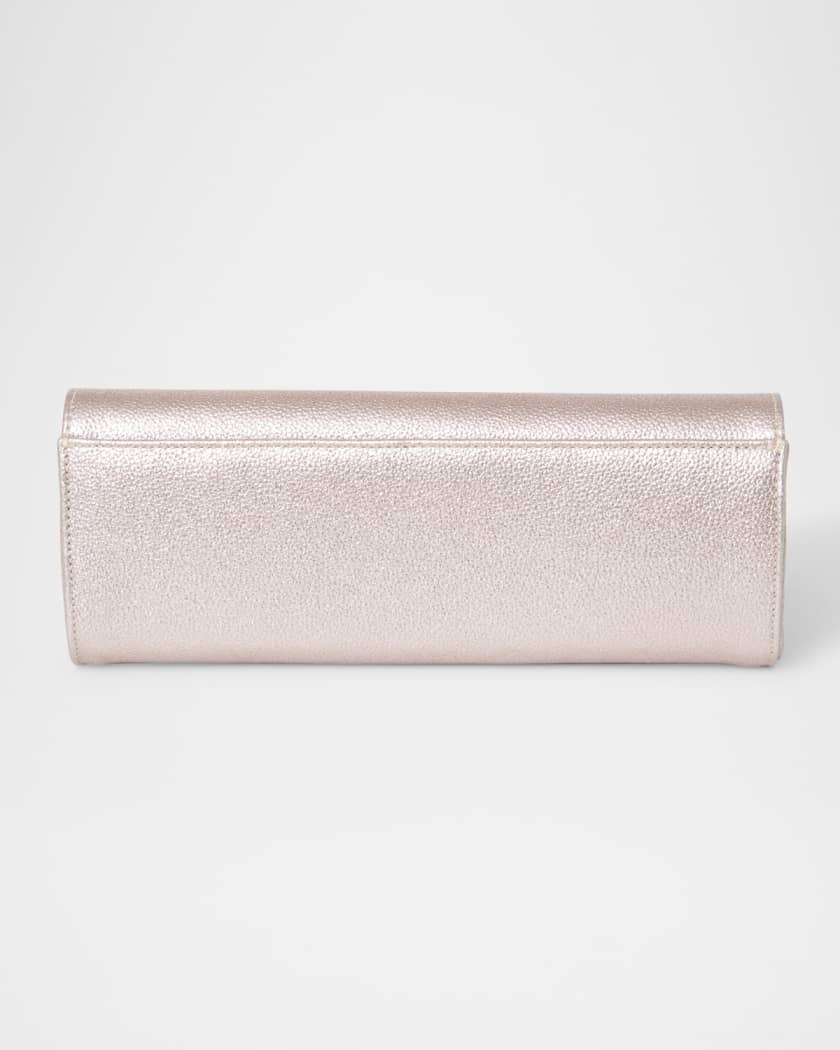 Robbie Mini Flap Metallic Clutch Bag 