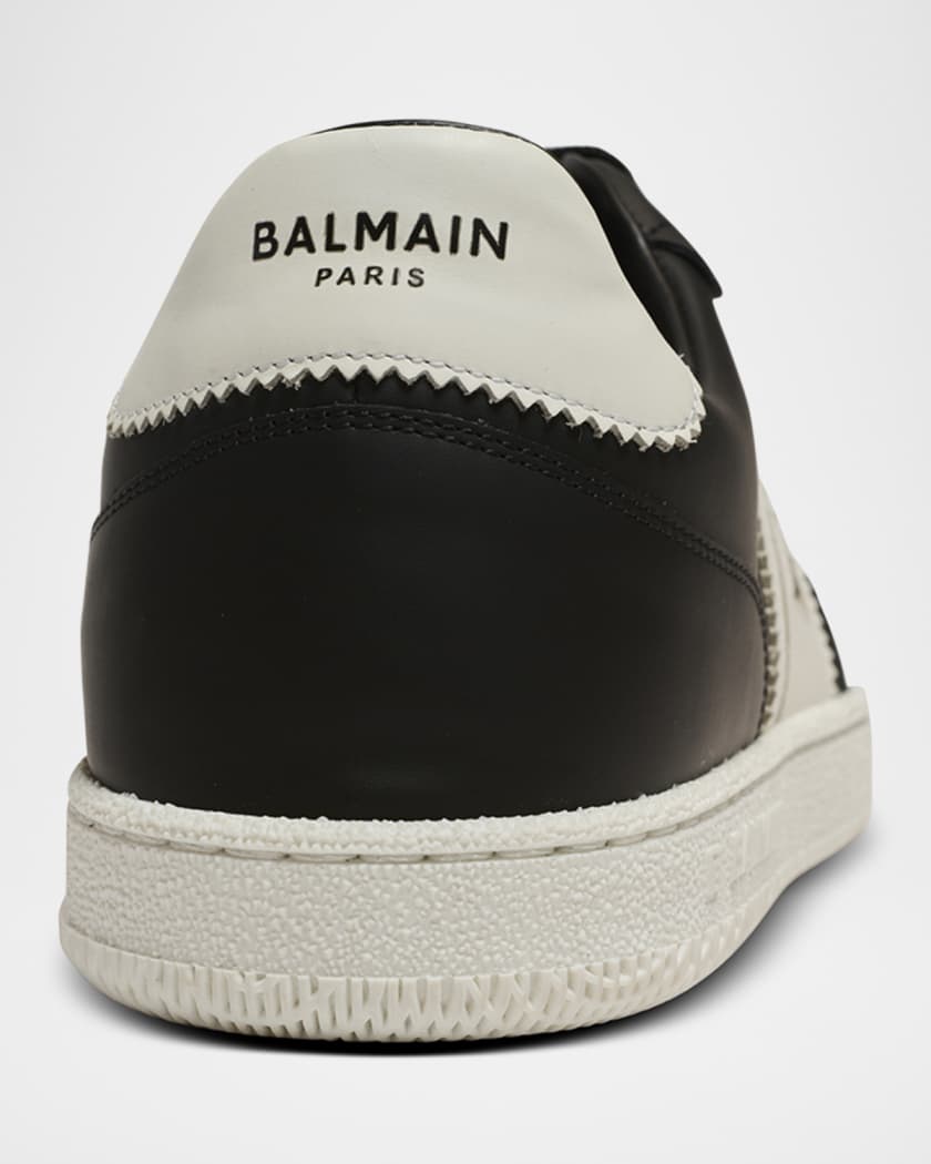 Men's Swan Calfskin Low-Top Sneakers
