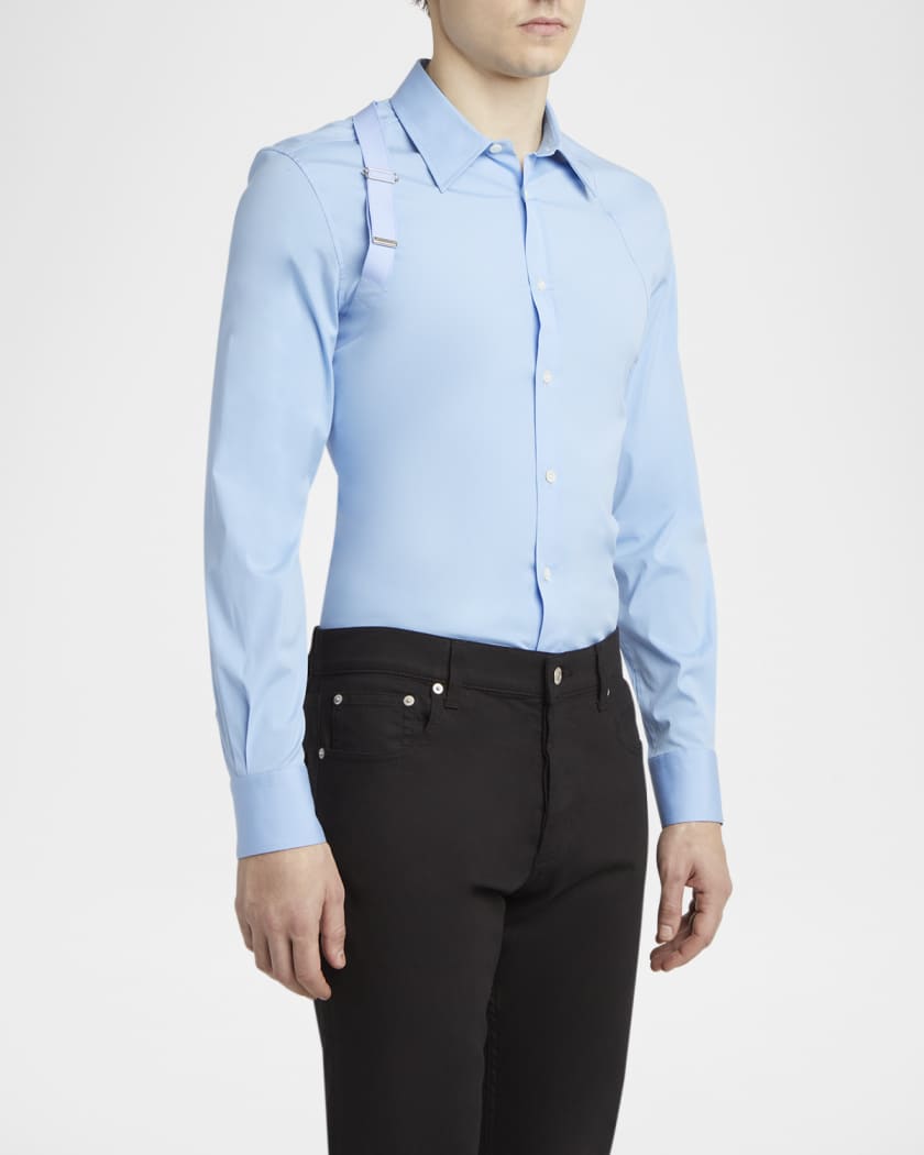 Men's Logo-Tape Harness Dress Shirt