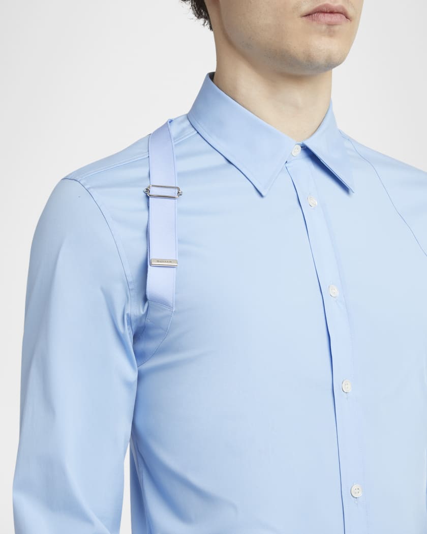 Men's Logo-Tape Harness Dress Shirt