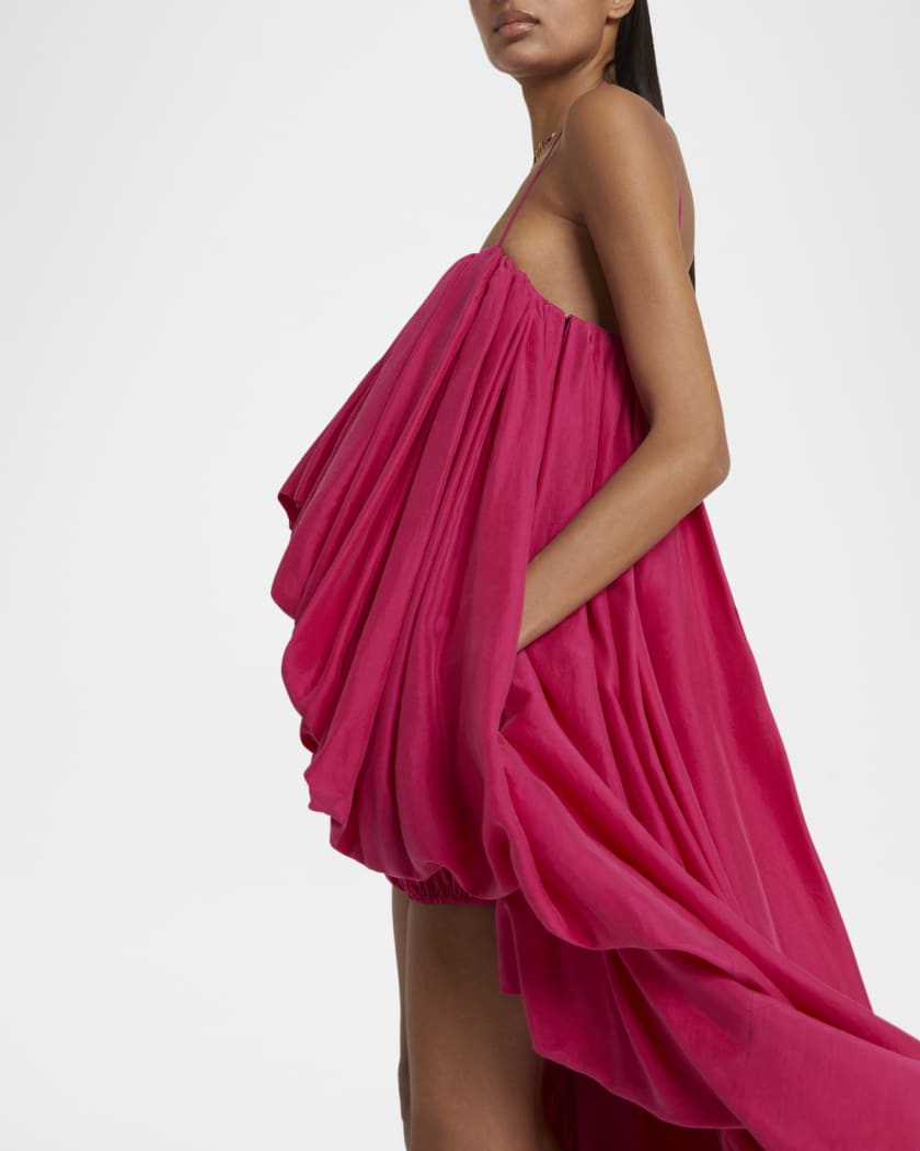 Sleeveless High-Low Balloon Jumpsuit