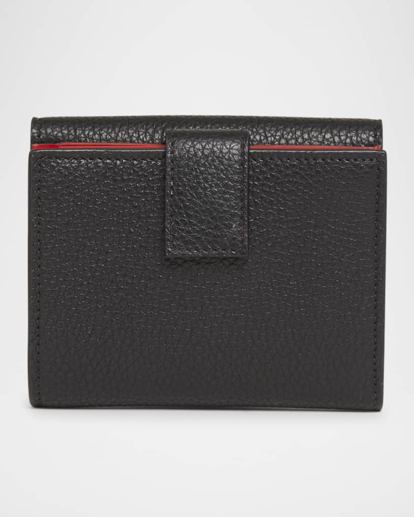 Double Gancio Grainy Leather Wallet 
