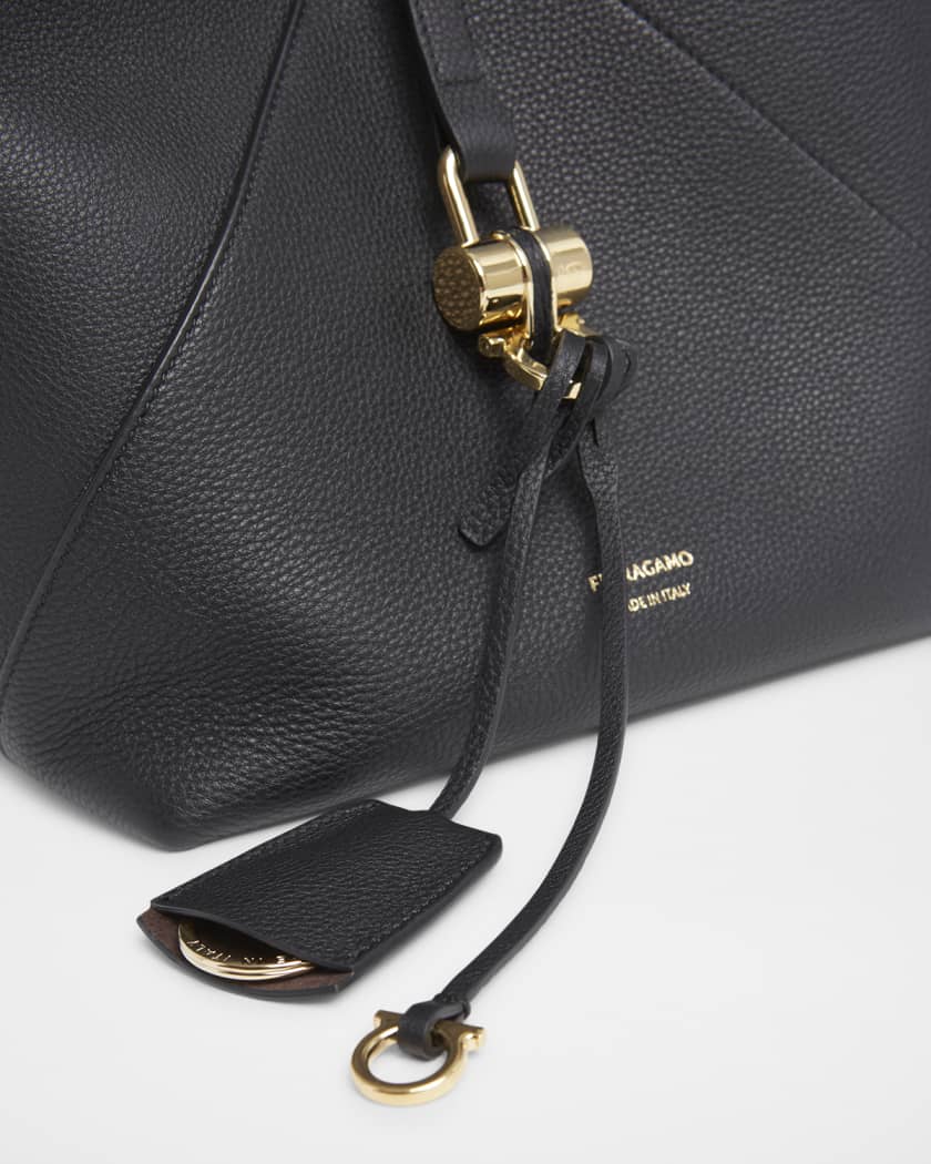 Origami Leather Hobo Bag