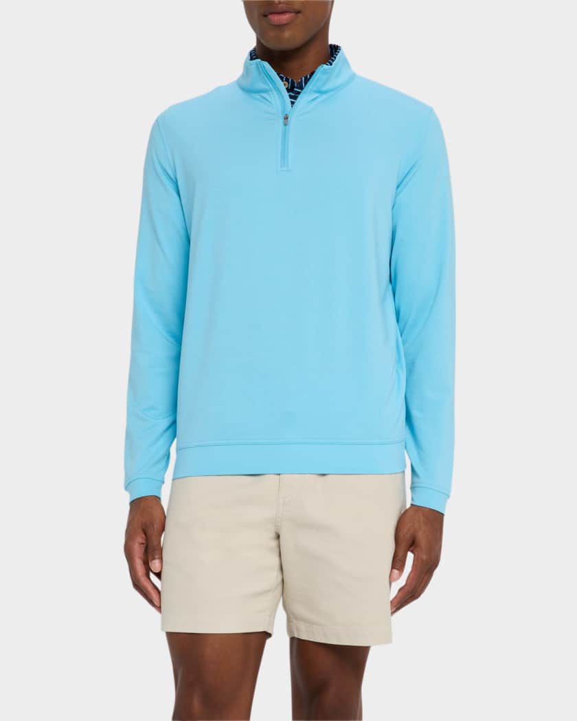 Men's Perth Melange Performance Quarter-Zip Sweater