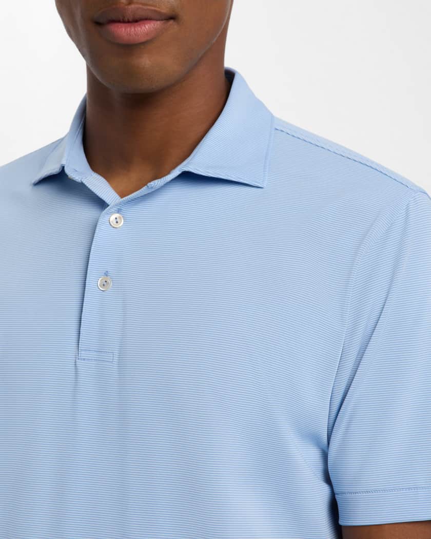 Men's Jubilee Stripe Performance Jersey Polo Shirt