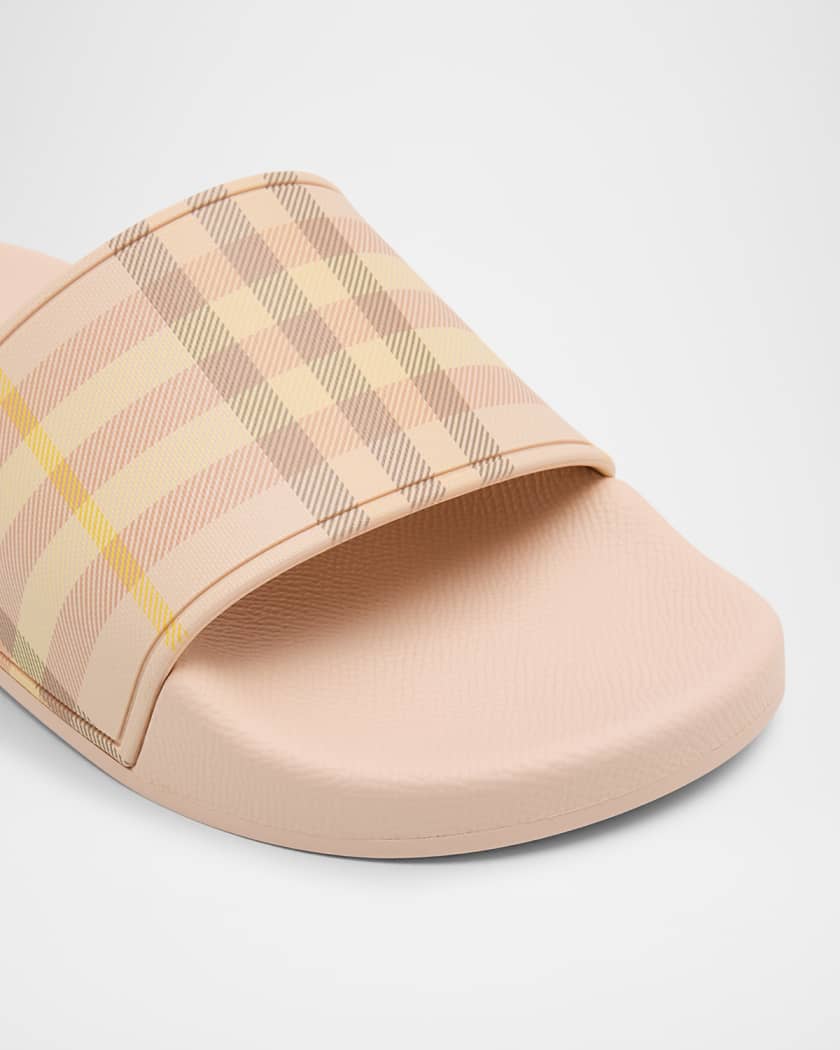 Furley Check Slide Sandals