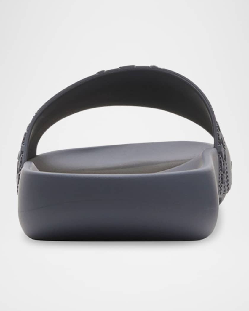 Men's Dive Embossed Check Slide Sandals