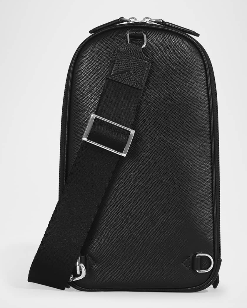Men's Sartorial Leather Sling Bag