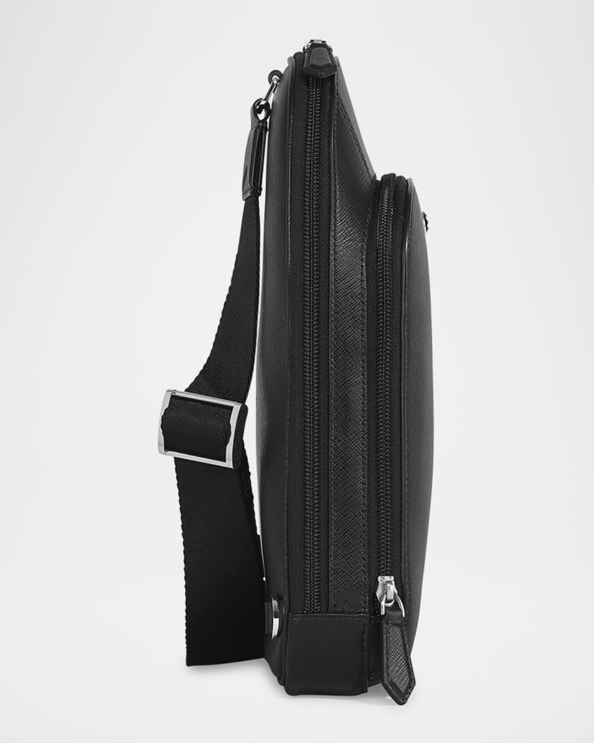 Men's Sartorial Leather Sling Bag
