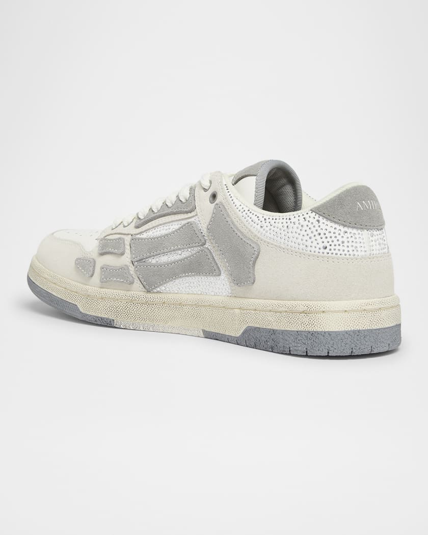 Men's Skel Low Suede Crystal-Embellished Sneakers
