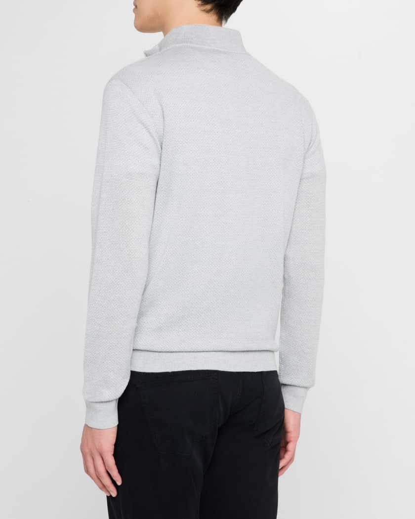 Men's Ashland Jacquard Quarter-Zip Sweater