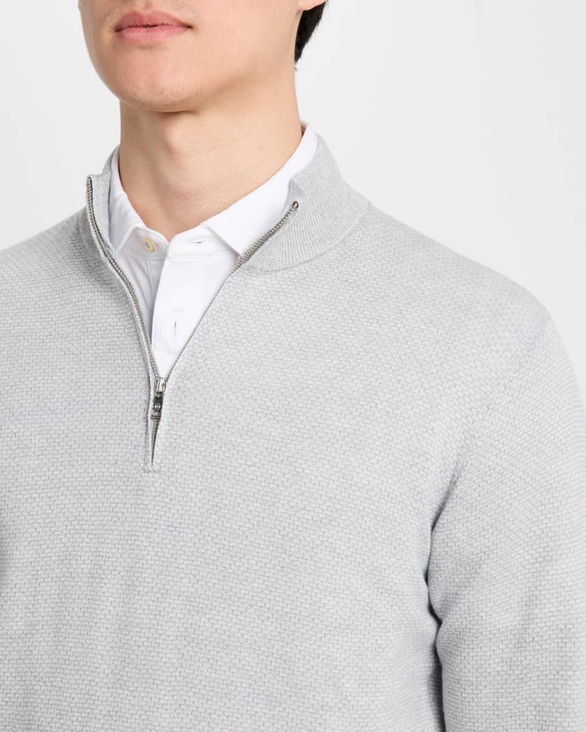 Men's Ashland Jacquard Quarter-Zip Sweater