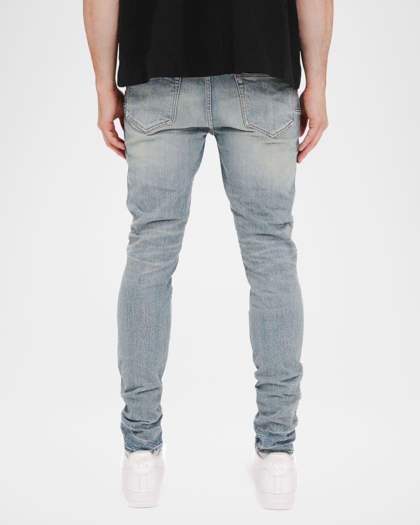 Men's Light-Wash Skinny Jeans