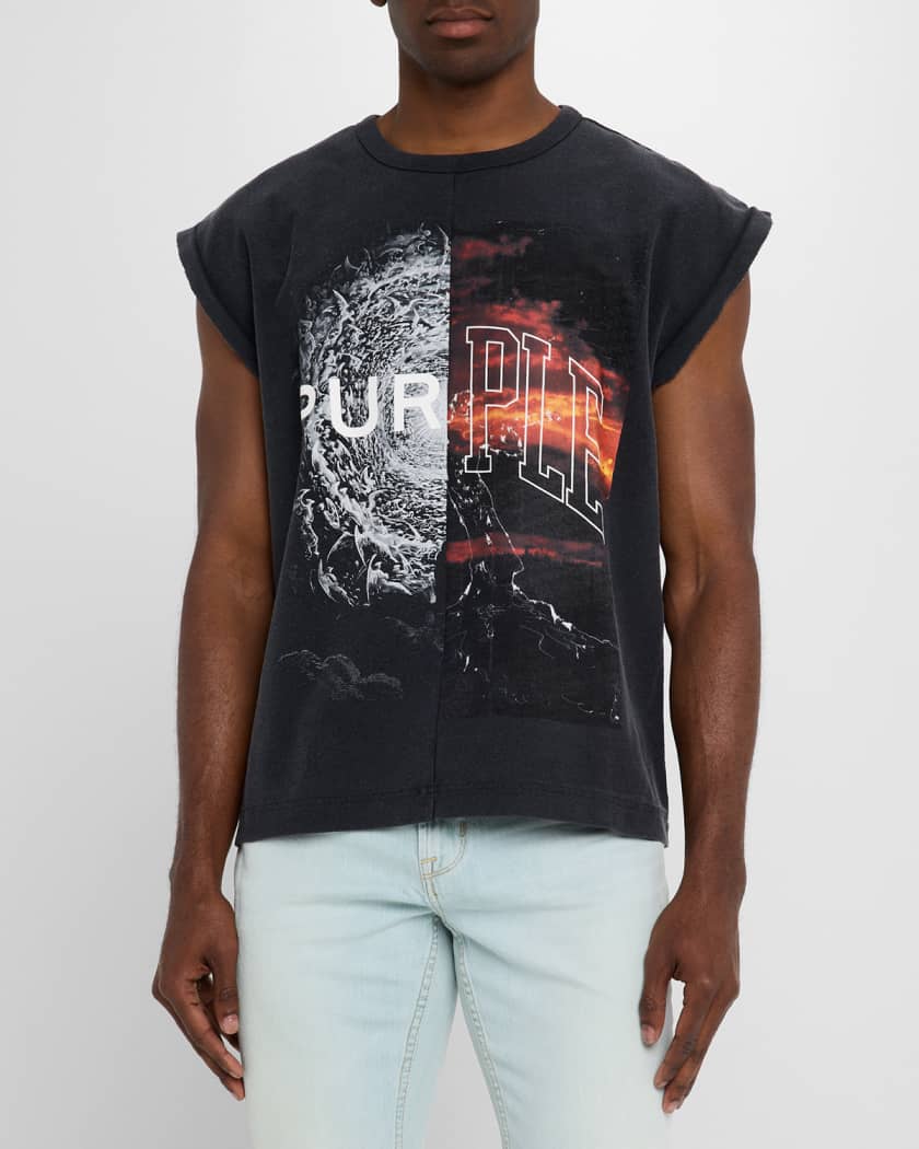 Men's Oversized Jersey Sleeveless T-Shirt