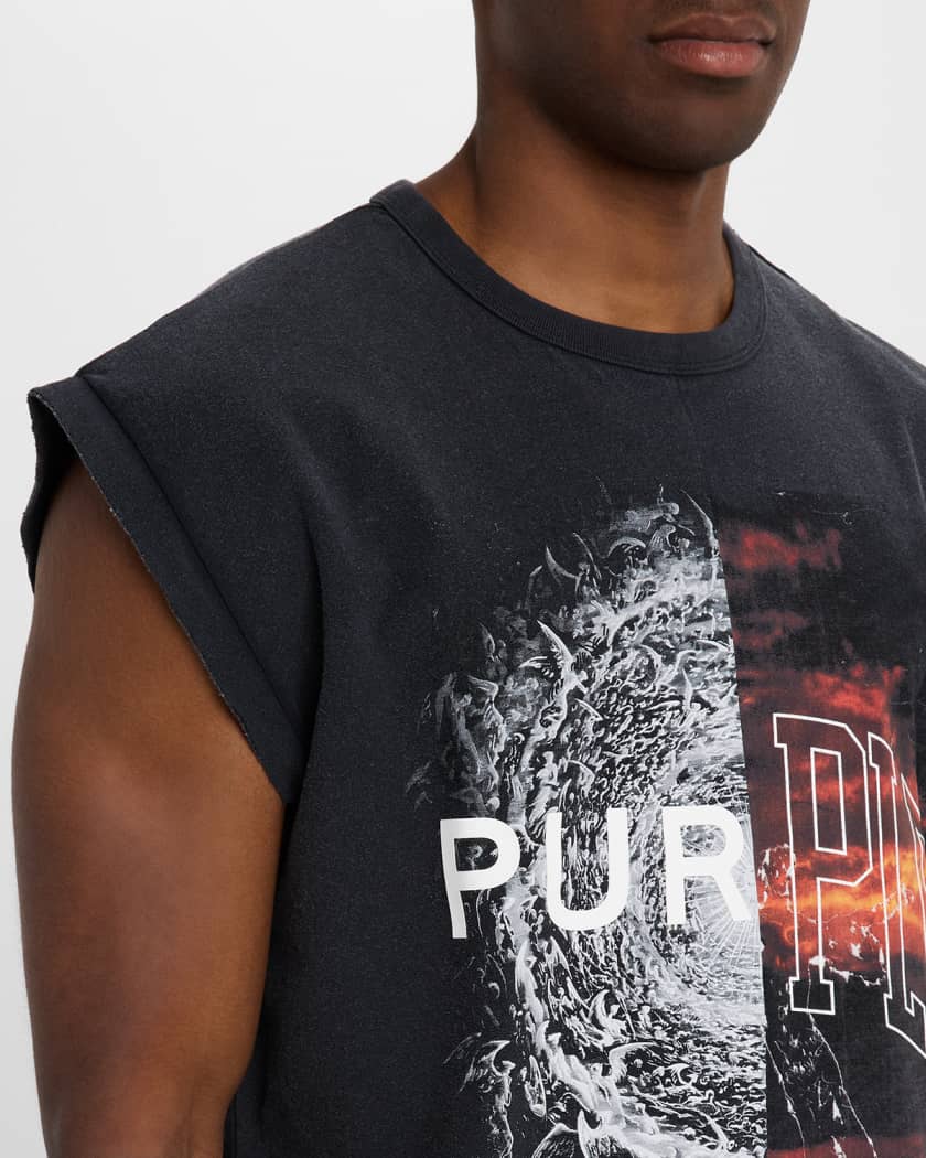 Men's Oversized Jersey Sleeveless T-Shirt
