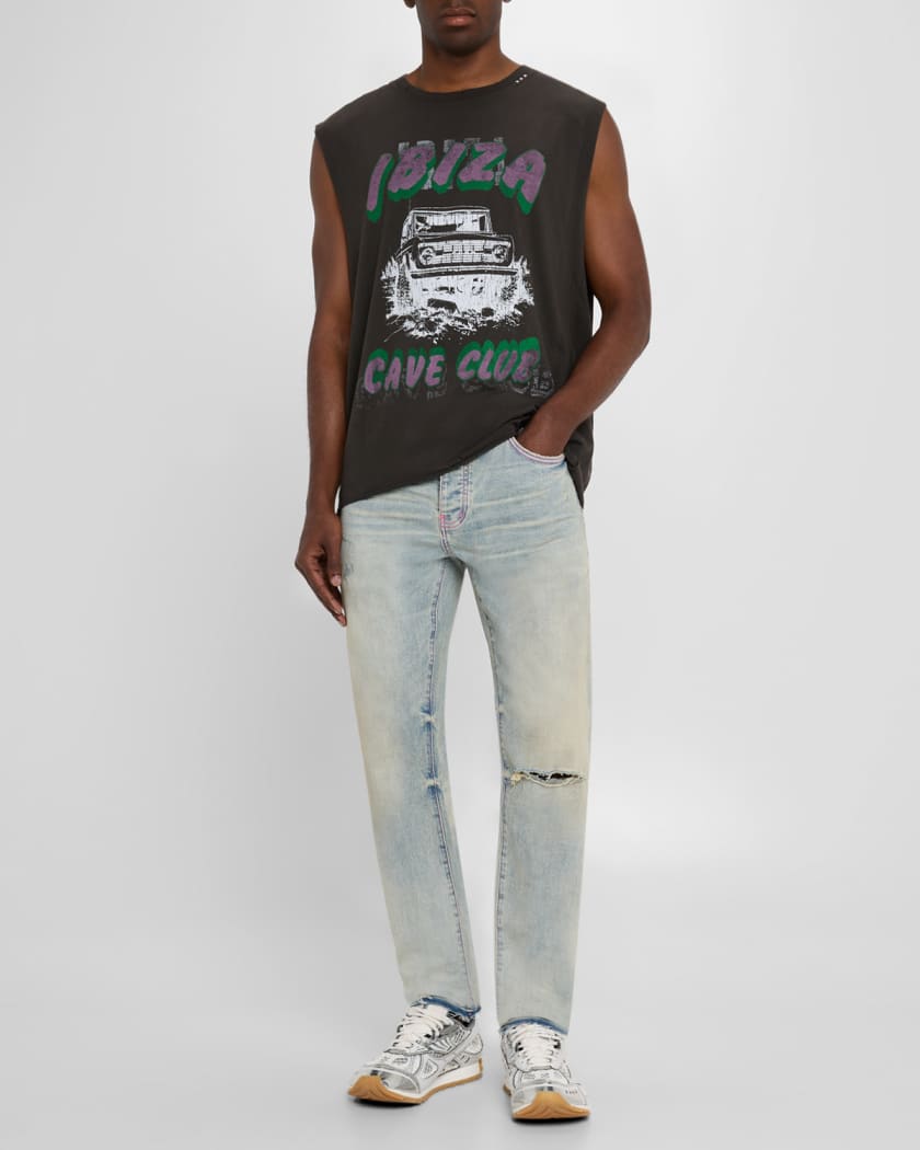 Men's P001 Distressed Jeans
