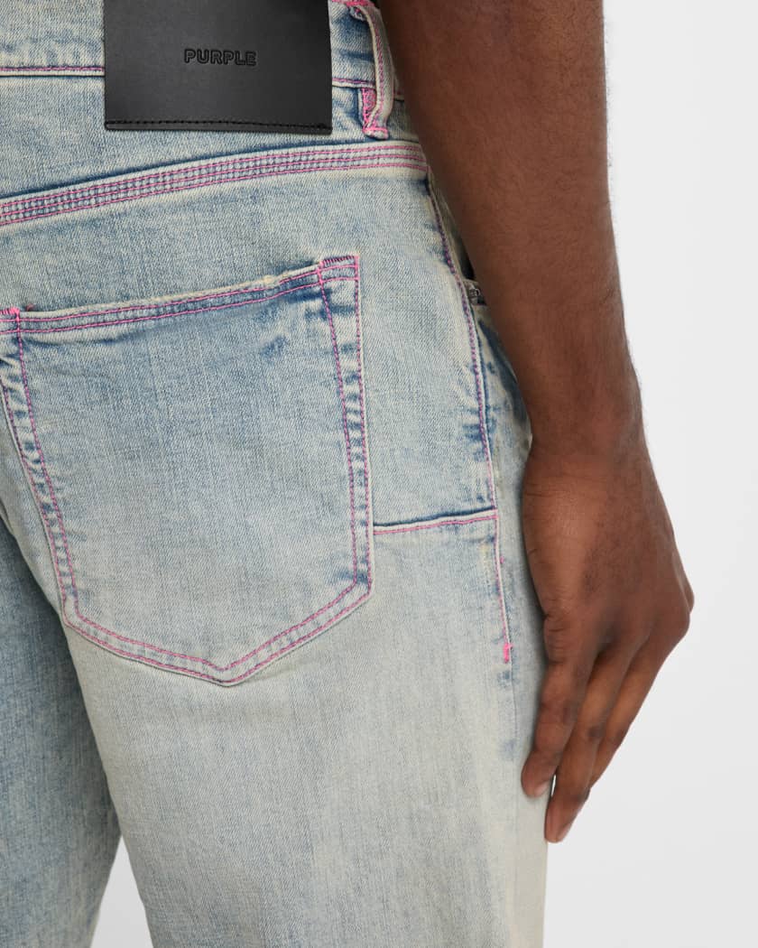 Men's P001 Distressed Jeans