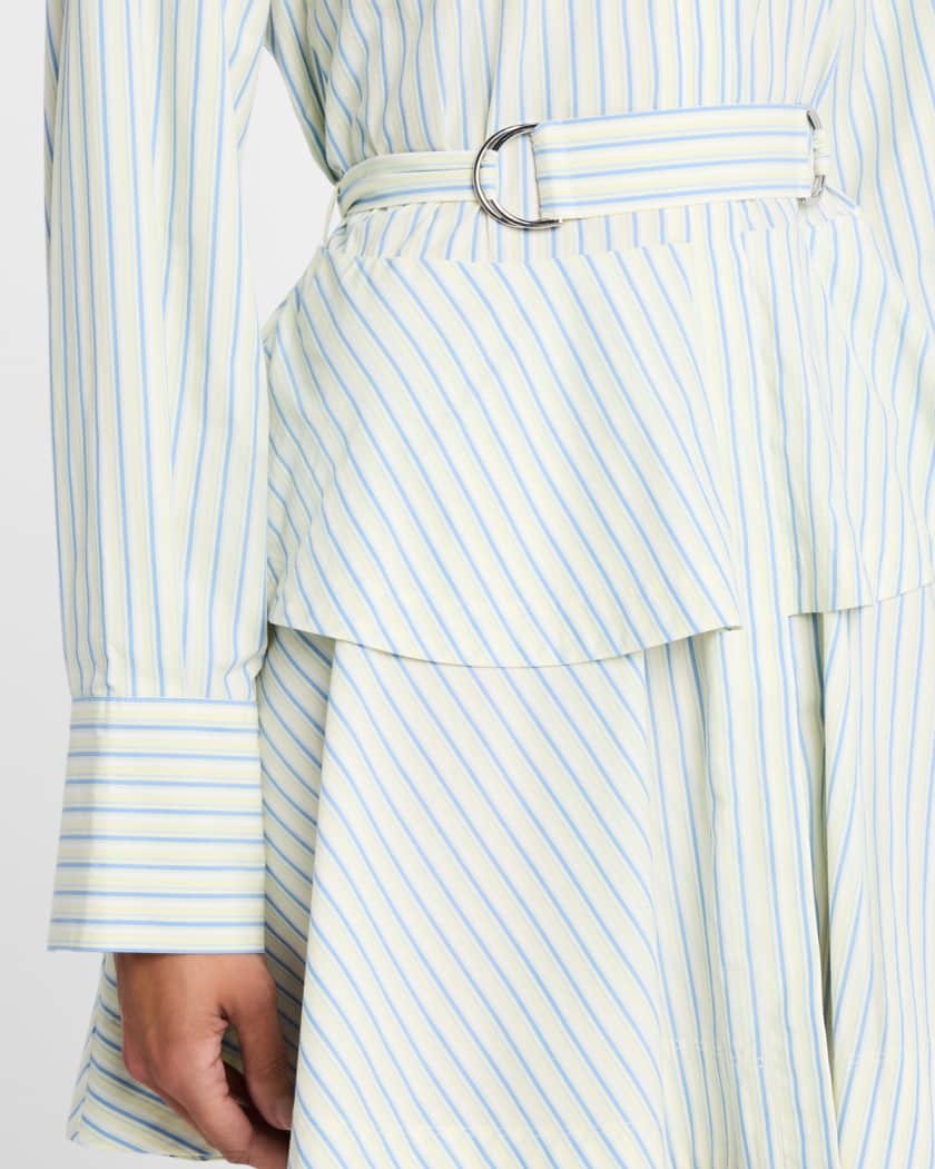 Katherine Belted Button-Front Mini Dress