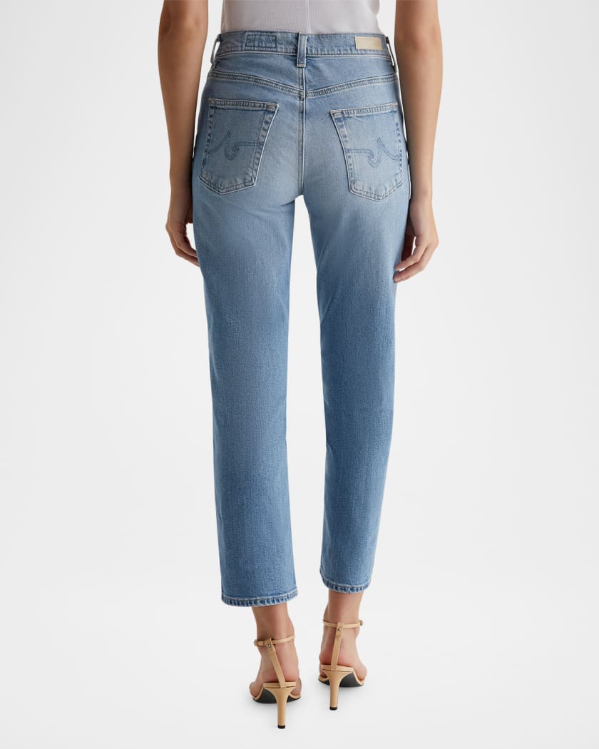 Brinley Mid-Rise Straight Crop Jeans