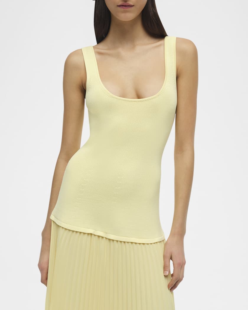Allana Sleeveless Drop-Waist Combo Midi Dress