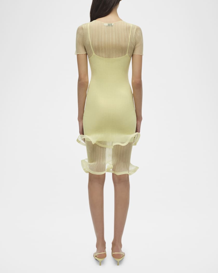 Jett Short-Sleeve Ruffle Dress