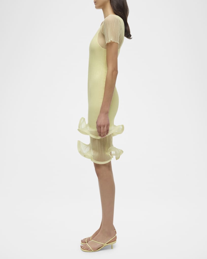 Jett Short-Sleeve Ruffle Dress