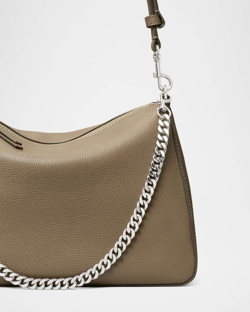 Perry Zip Leather Shoulder Bag