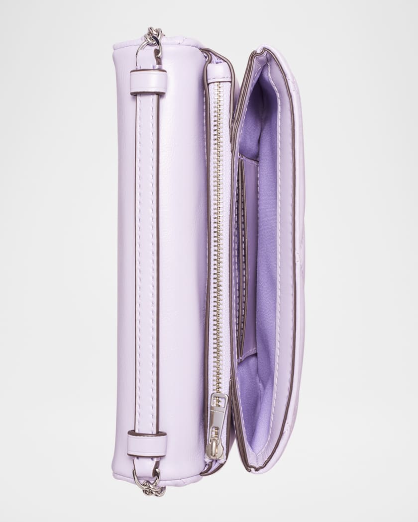 Kira Clover Quilted Leather Chain Wallet 