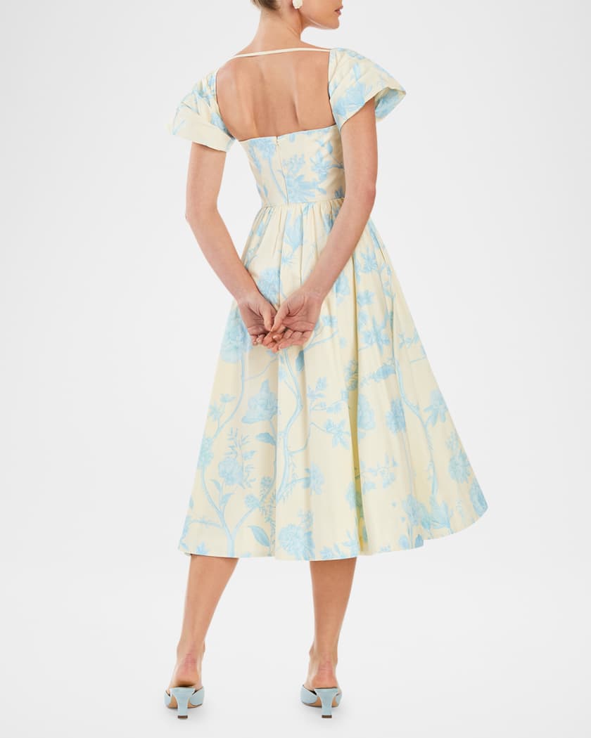 Odette Off-Shoulder Cotton Midi Dress