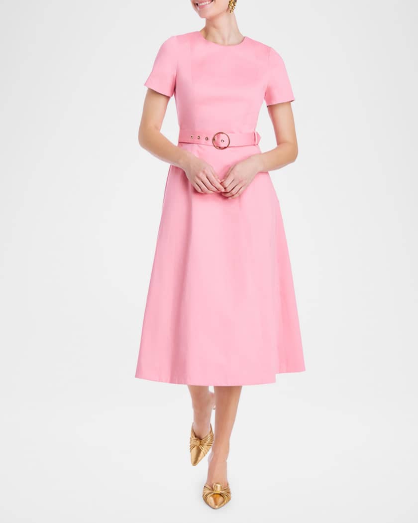 Lia Belted Reversible Midi Dress