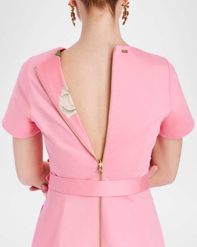 Lia Belted Reversible Midi Dress