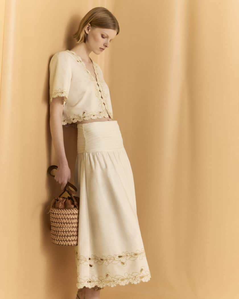 Cataluna Embroidered Button-Front Shirt
