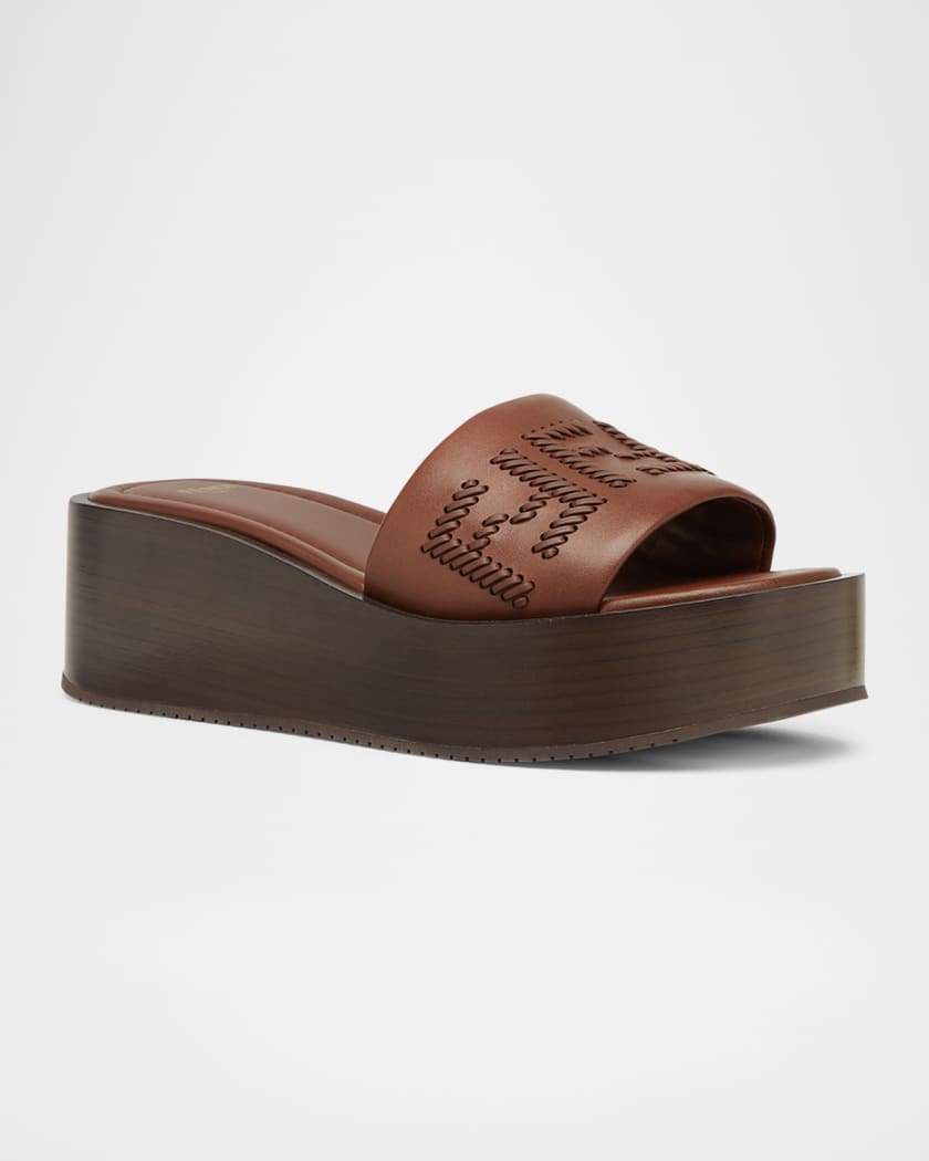 Sunshine Leather FF Platform Sandals