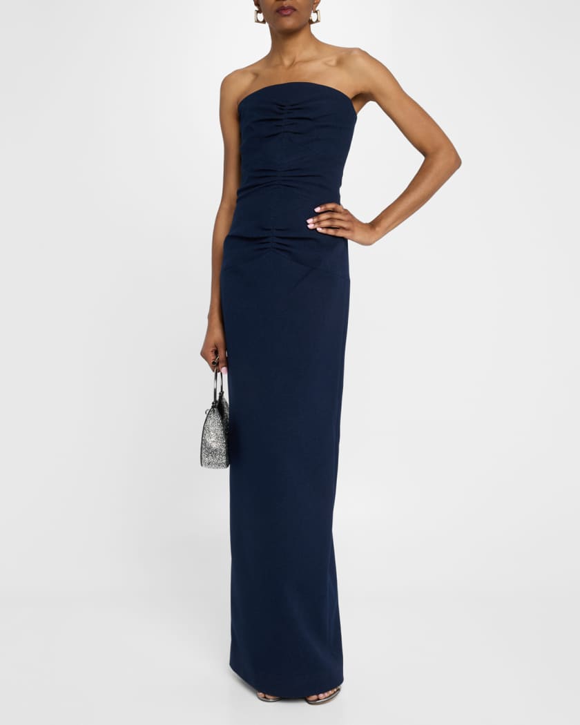 Wallis Strapless Cady Column Gown